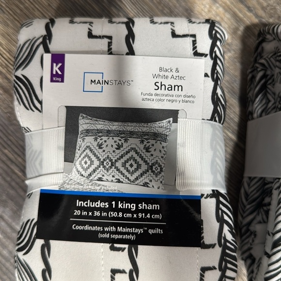 Mainstays 2 king size sham - Picture 3 of 4